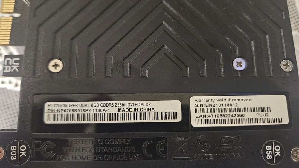 Відеокарта Palit RTX 2060 8Gb Super Dual