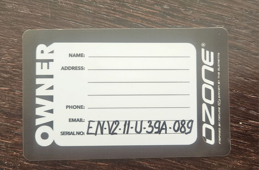 Kite OZONE ENDURO V2 11M + Bar