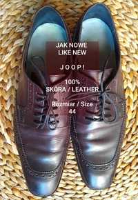 JOOP!  Eleganckie męskie buty skórzane, 100% Skóra, Roz. 44