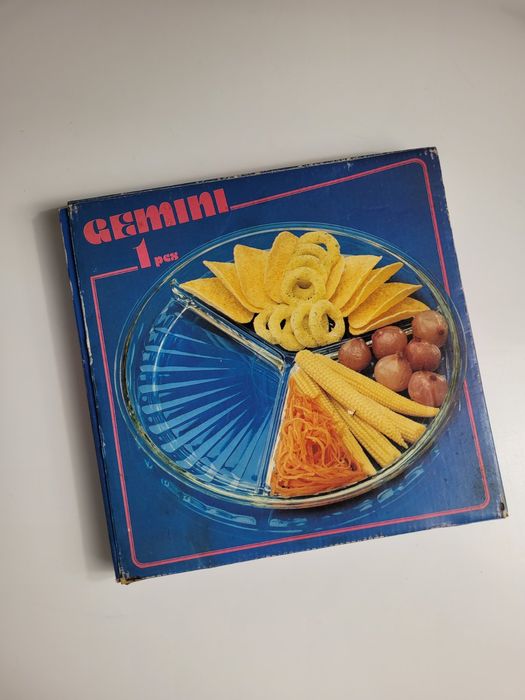 Скляна менажниця Gemini Siver Італія