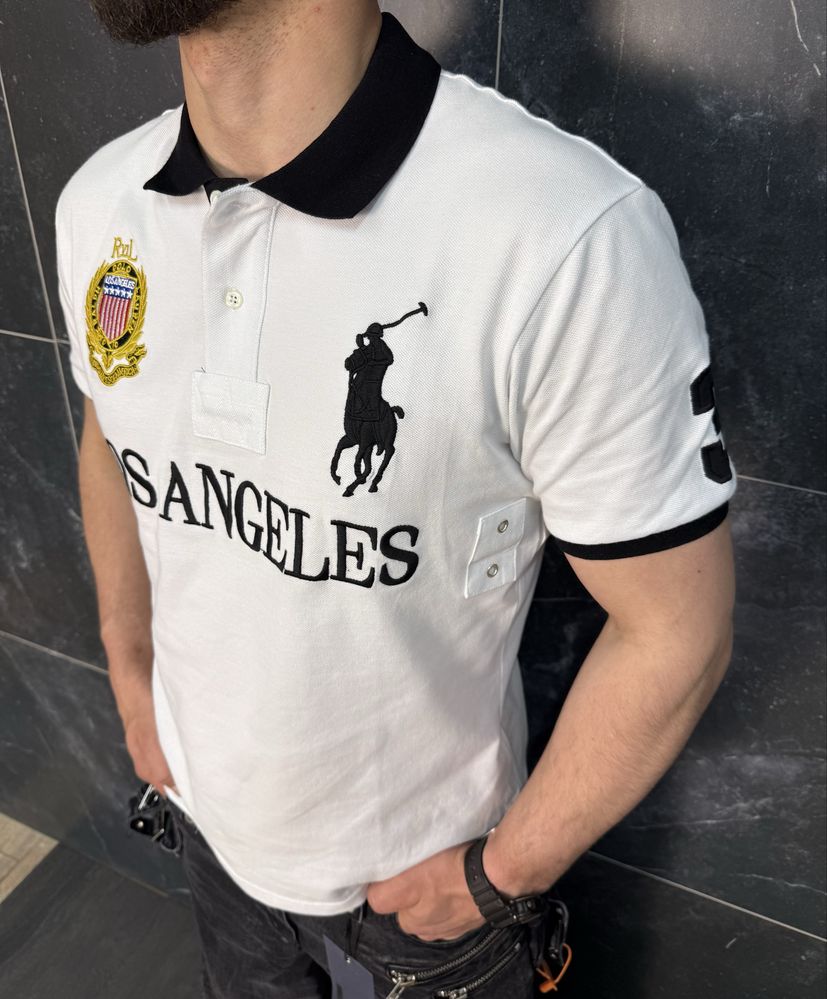 Нова! Футболка поло Polo Ralph Lauren  Los AngelesChief Keef 3 Chicago