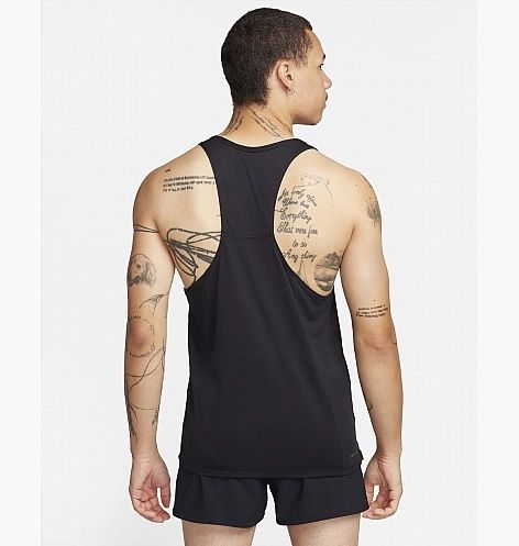 Оригінальна чоловіча майка Nike FAST DRI-FIT RUNNING SINGLET BLACK FN4