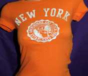 Pomarańczowy T-shirt ABERCROMBIE rozm. M