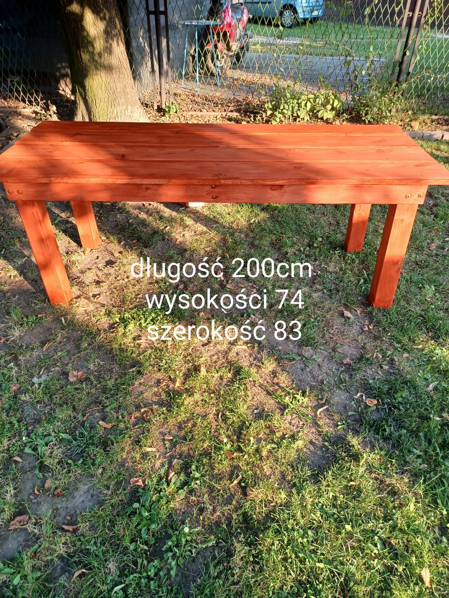 Stół ogrodowy drewno