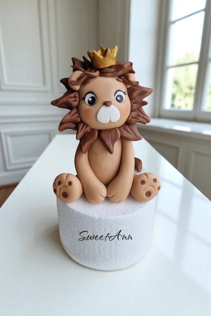 Lew figurka na tort