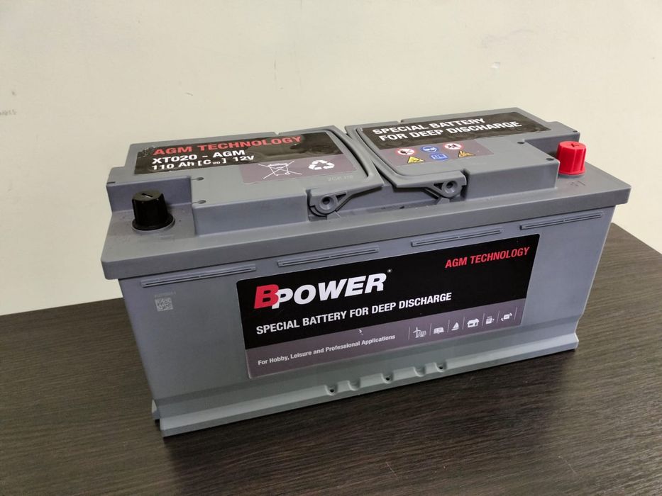 Акумулятор ємністю 100Агод. AGM резервне живлення, гелевий акумулятор