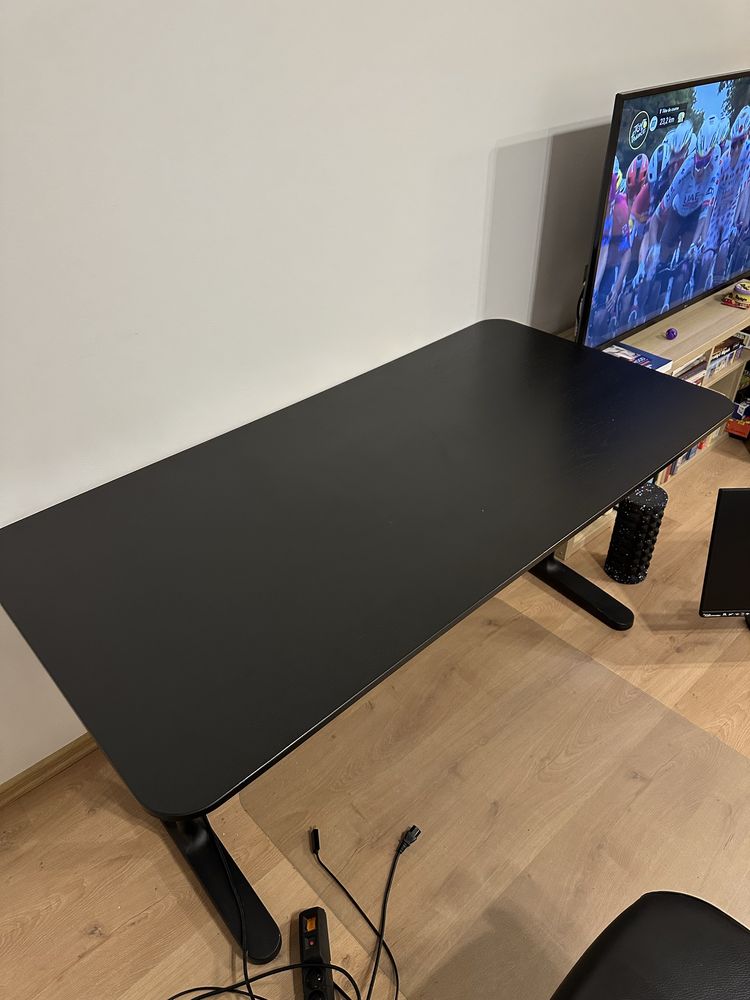 Ikea Bekant 160x80 czarny blat stół biurko