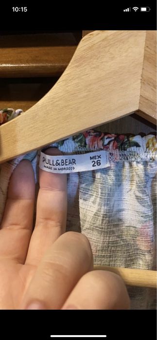 Camisola Stradivarius branca florida