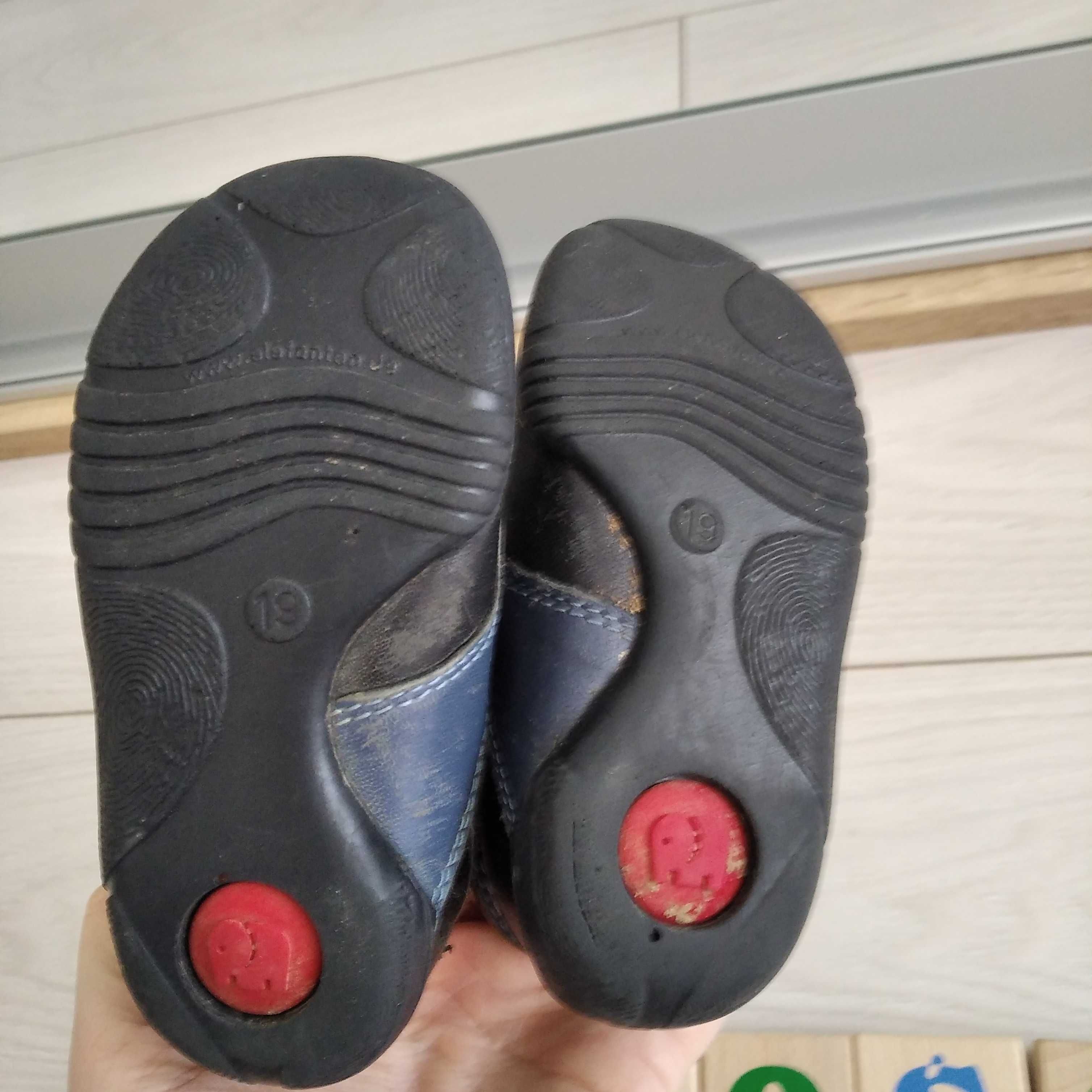 Buty jesienne dla chłopca sznurowane skórzane Elefanten r. 19 długość