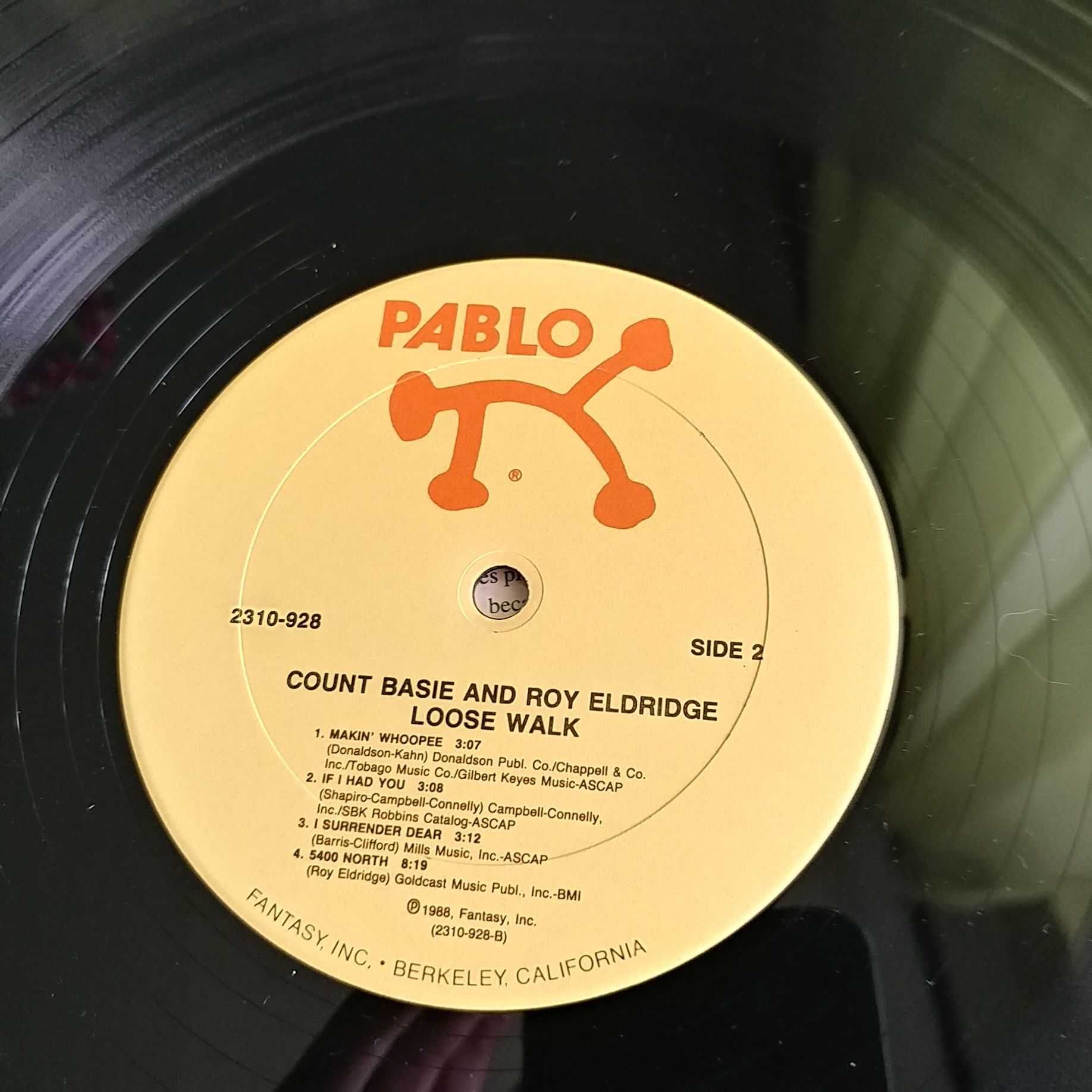 Count Basie & Roy Eldridge – Loose Walk 1988 LP Vinyl