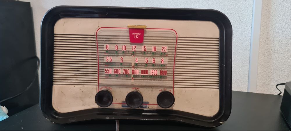 Radio valvulas Murphy antigo !!raro e super lindo