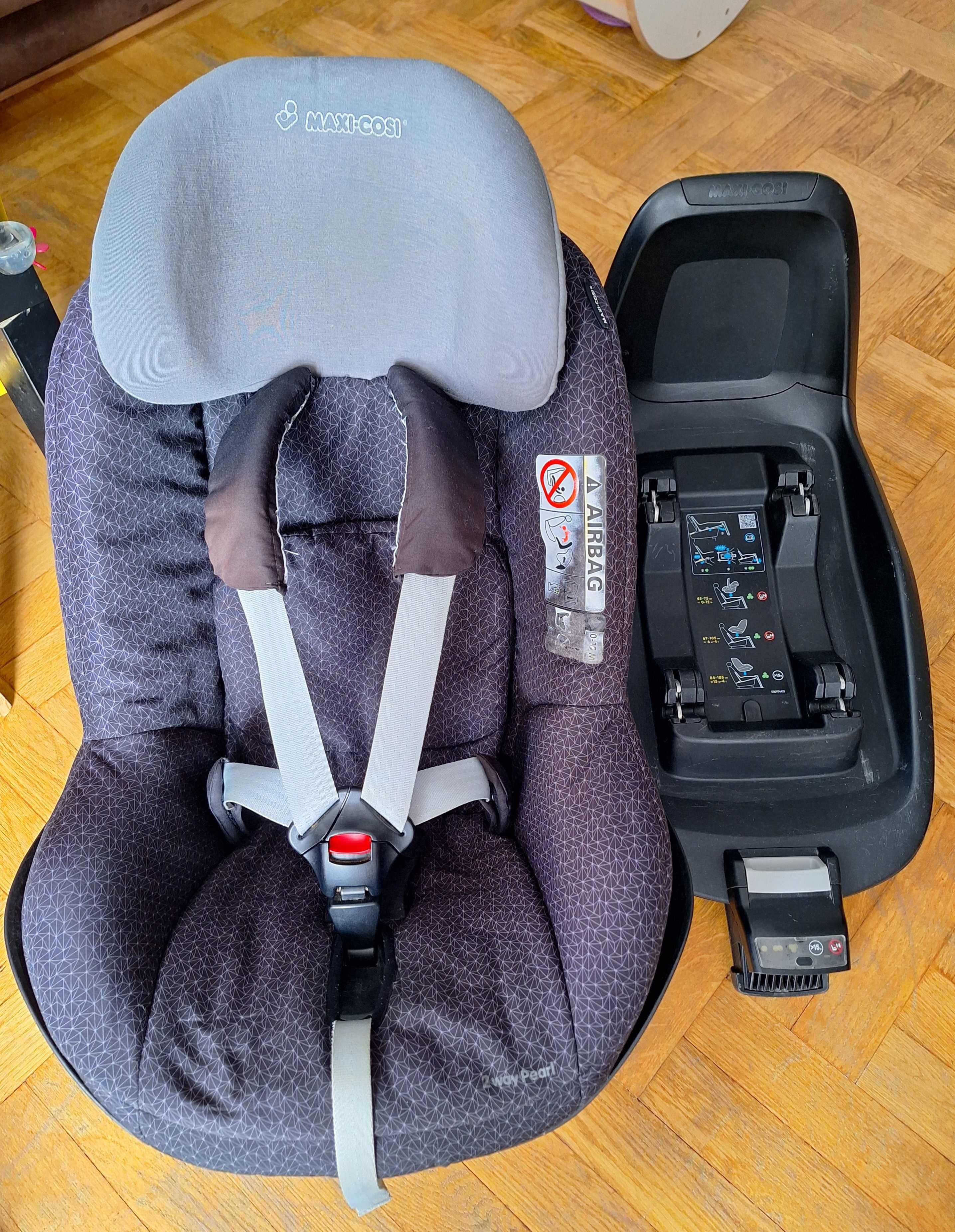 Fotelik Samochodowy 9-18kg Maxi-cosi 2wayPearl z bazą 2way fix isofix