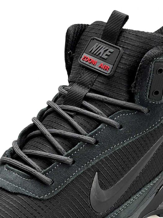 Кросівки зимові Nike Rivah Gore-Tex Fur Black/Dark Green premium