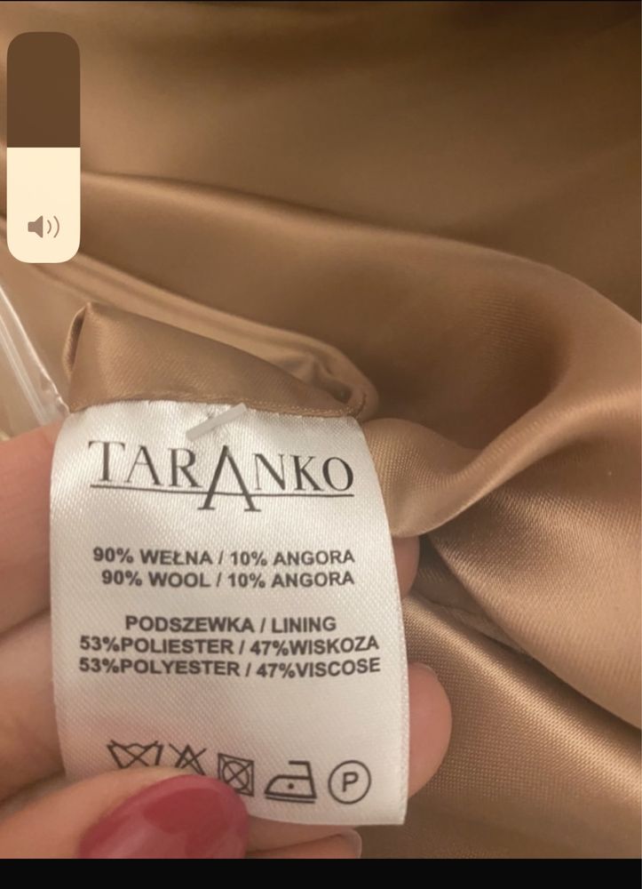 Płaszcz dwurzędowy Taranko 36 wełna