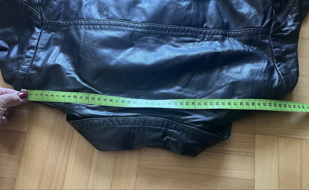 Płaszcz skórzany męski