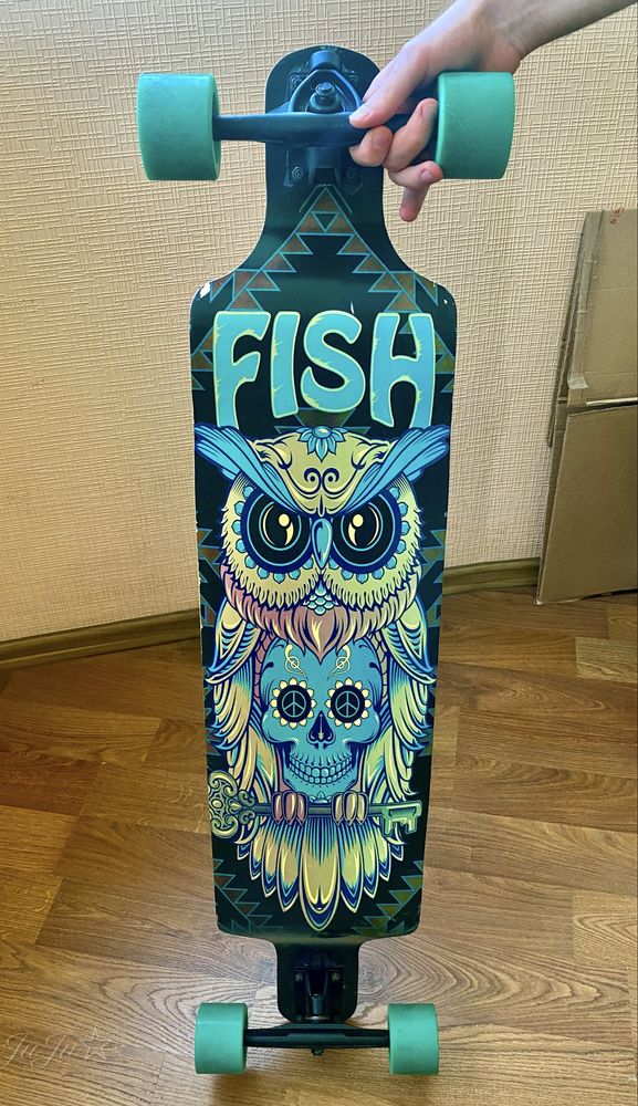 Лонгборд Скейтборд Fish Skateboards 38” + Подарок!!
