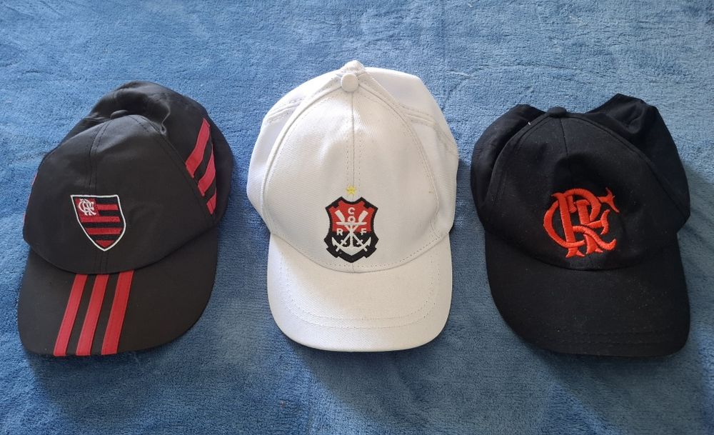 3 bonés do Flamengo novos