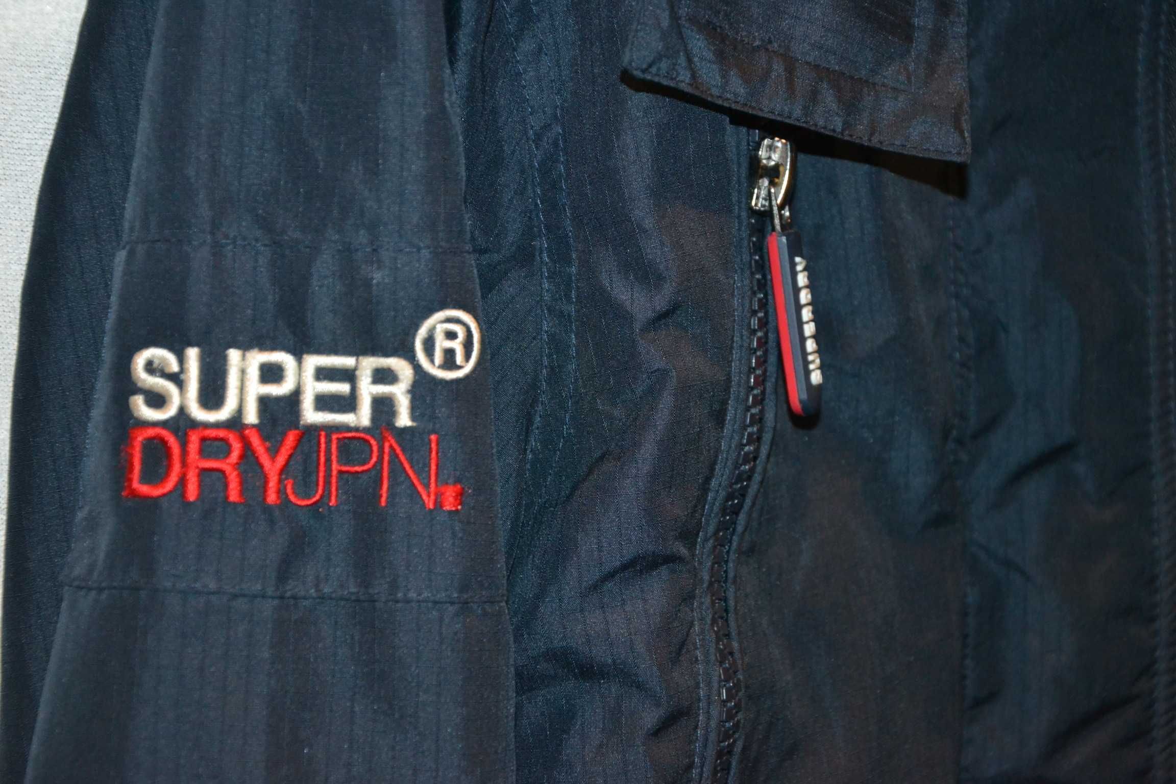 SUPERDRY Mountain Windcheater Kurtka Unisex Kaptur S Oryginalna 100%