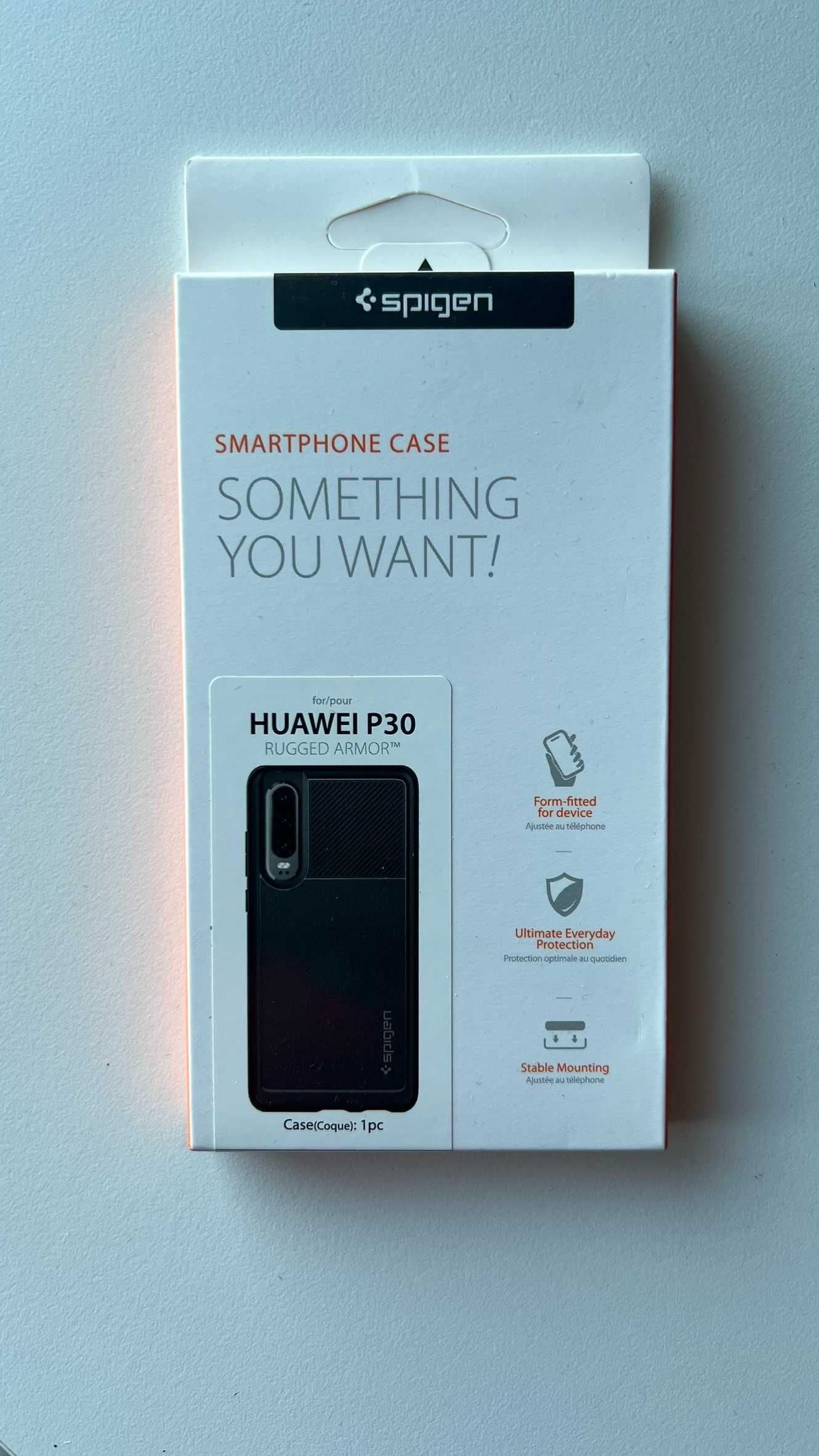 Etui SPIGEN Huawei P30 Rugged Armor Black Case