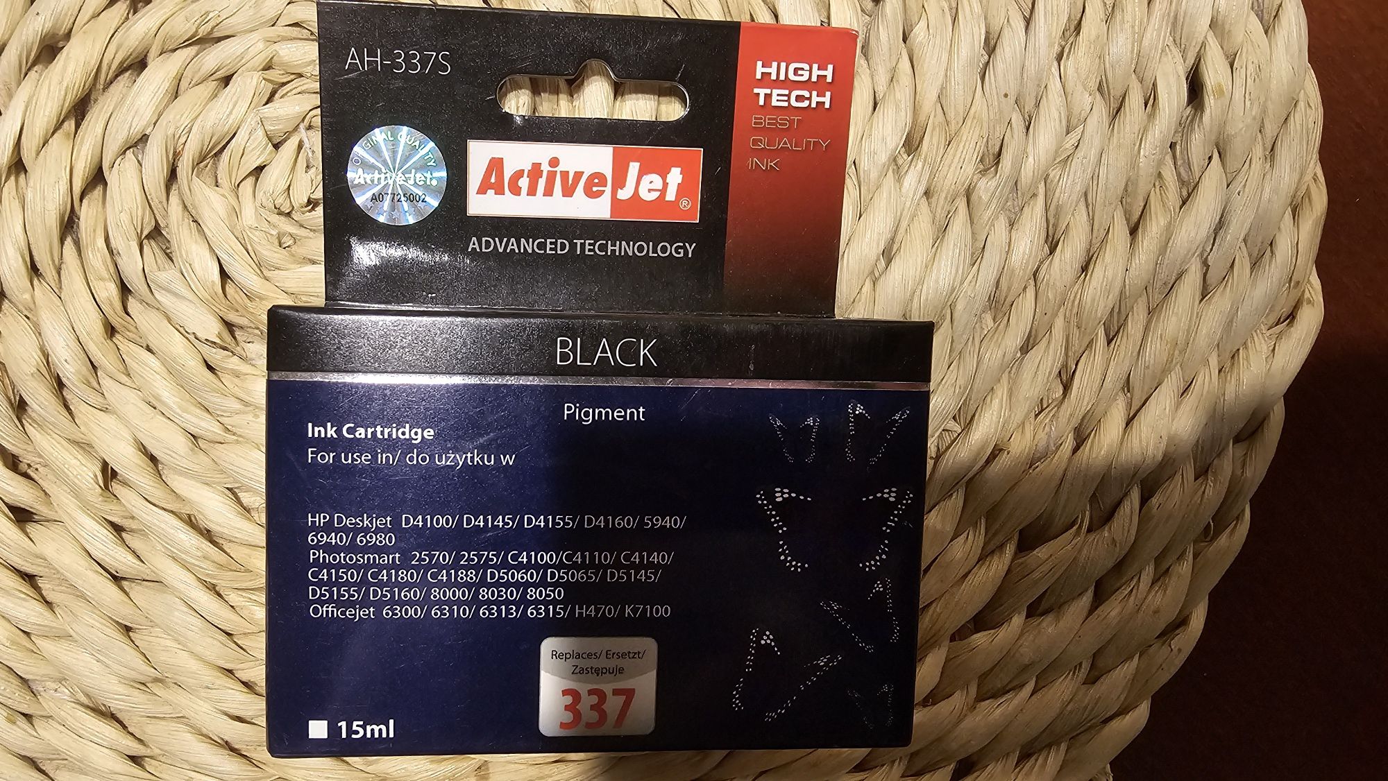 Nowy tusz ACTIVEJET do HP 337 C9364EE Czarny 25 ml HP zamiennik Czarny