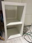 Kallax bialy regal 77x41cm 3 poziomy 2 polki IKEA