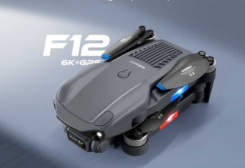 Dron F12 PRO 2 kamery GPS zasięg 3km 30min lotu śledzenie autopilot