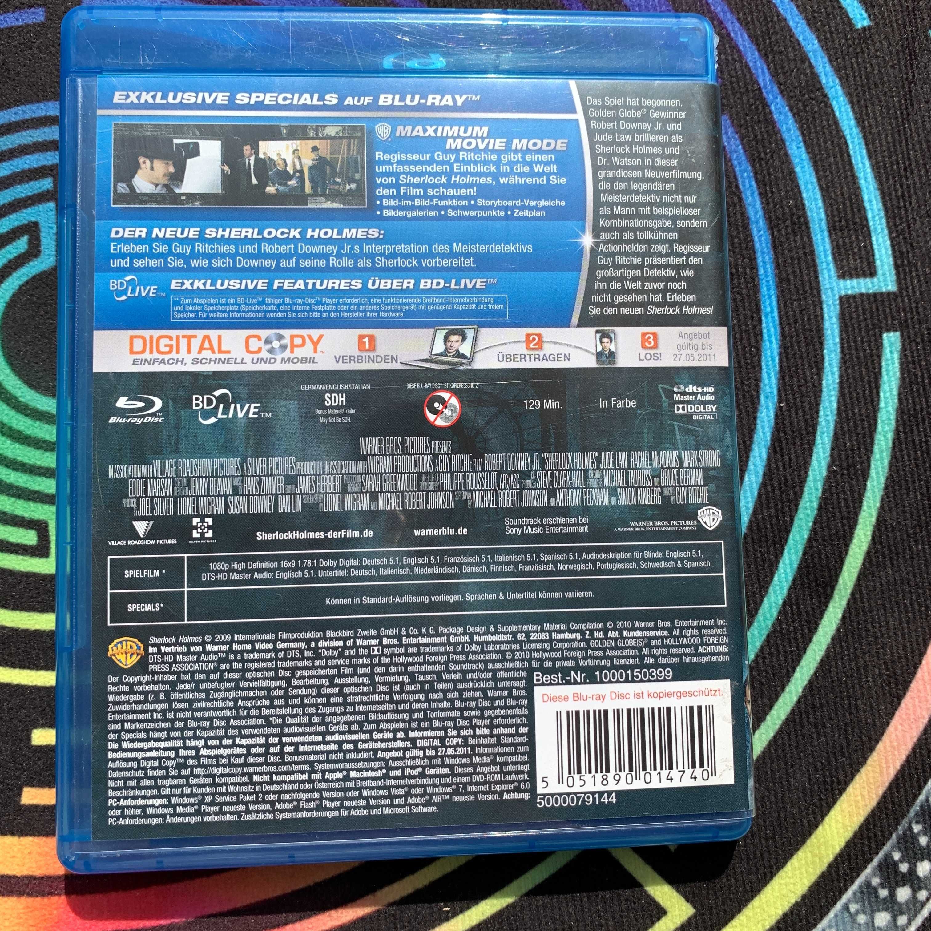 Blu ray Guy Ritchie - Sherlock Holmes  (EN) та інші