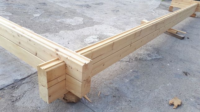 Bale drewniane frezowane na budowę domu