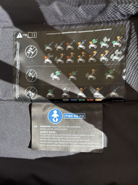 Carrinho duplo gemeos CYBEX  Gazelle S + Cesto: Como novo!