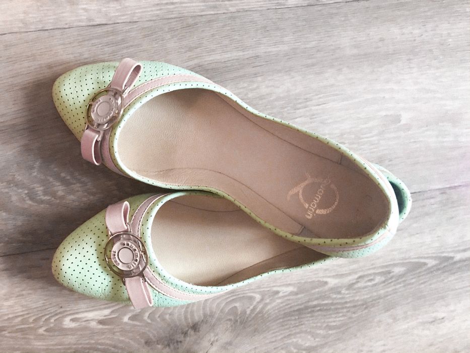 Балетки мятные