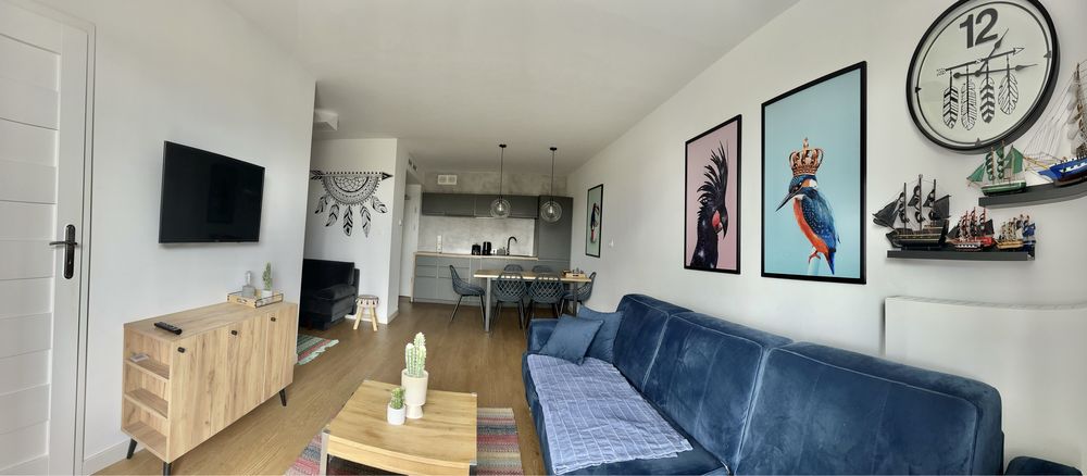 Apartament nad morzem z ogródkiem Sarbinowo Baltin Blue