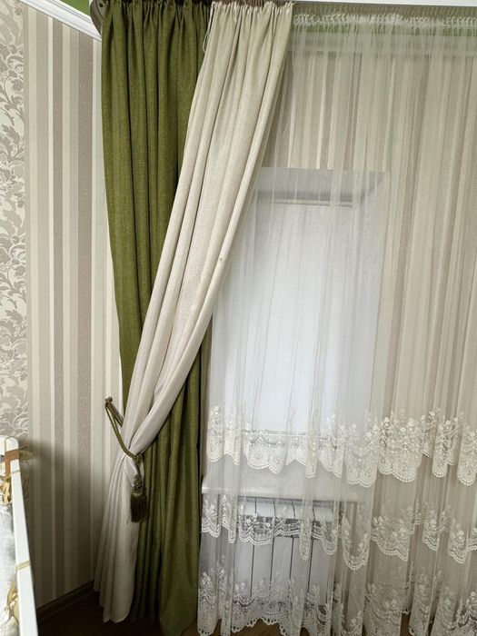 Тюлі, штори (можна разом, можна окремо)