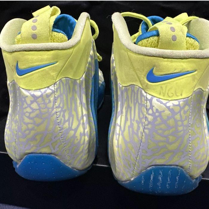 Nike Air Flightposite Exposed Volt Blue Foam One Penny. Jordan.