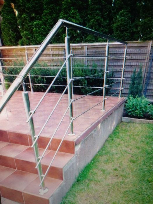 PORĘCZE BALUSTRADY ze stali nierdzewnej/solidne na wymiar/Producent