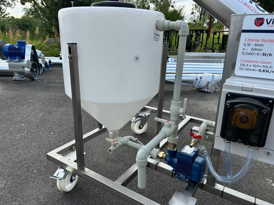 Kwasoodporna Zaprawiarka do Nasion VI-AGRO 10 t/h Big Bag
