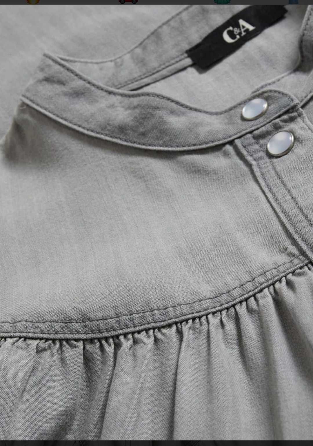 Блуза жіноча туніка джинс р 58 60 C&A нова