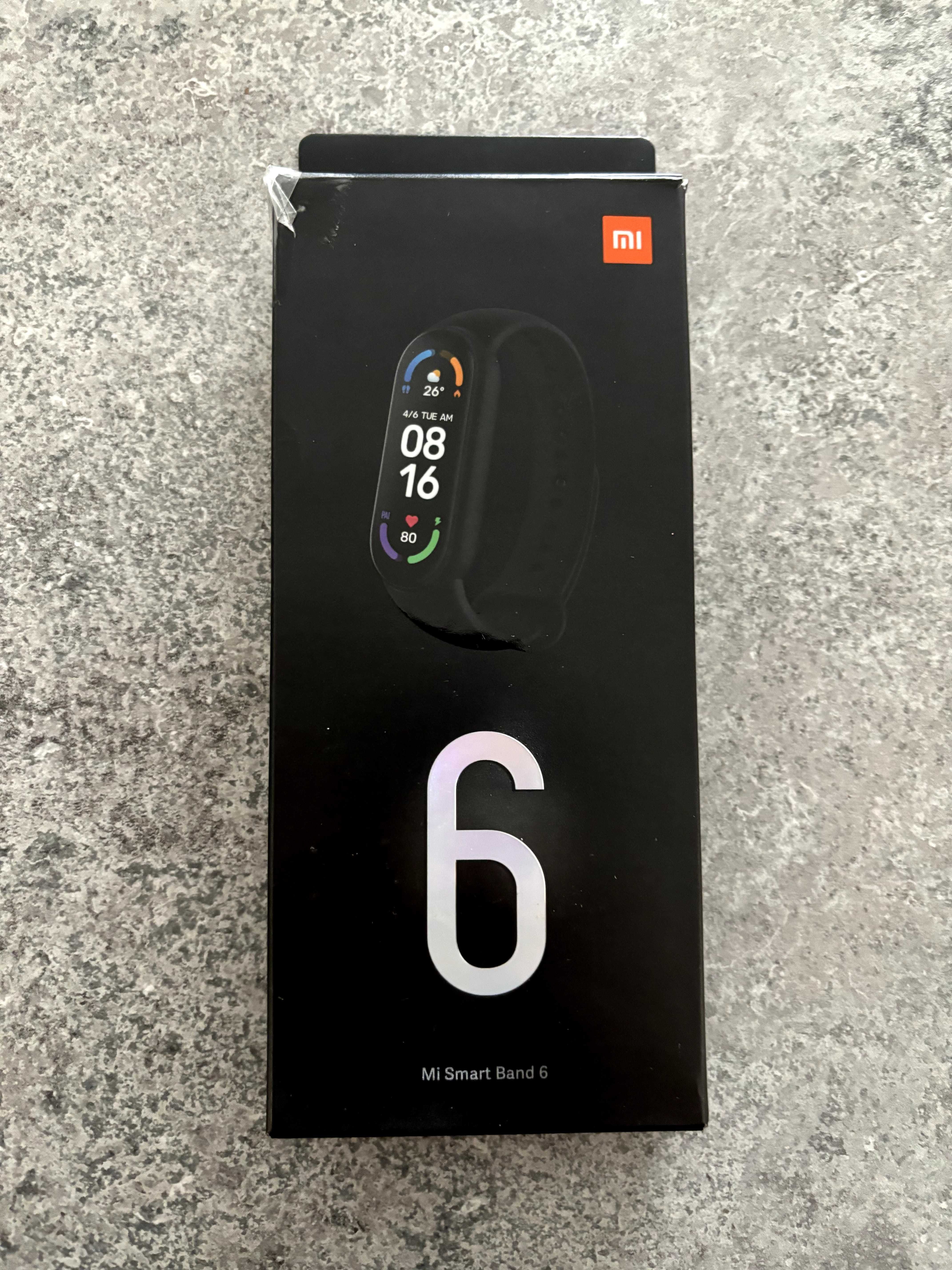 Smartband XIAOMI Mi Band 6 Czarny. Powystawowy.