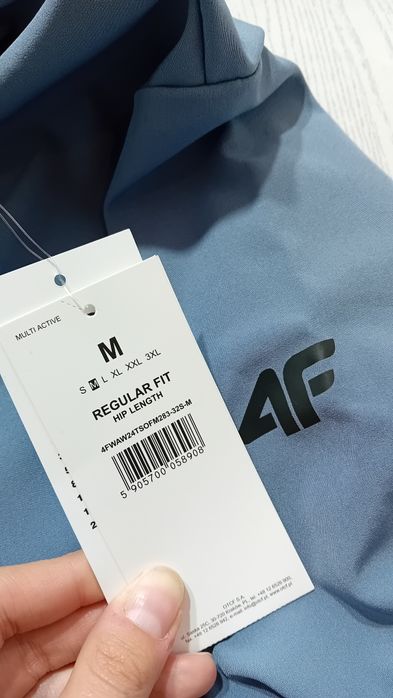 Nowa! Oryginalna 4F kurtka męska wiatroodporna M niebieska (908)