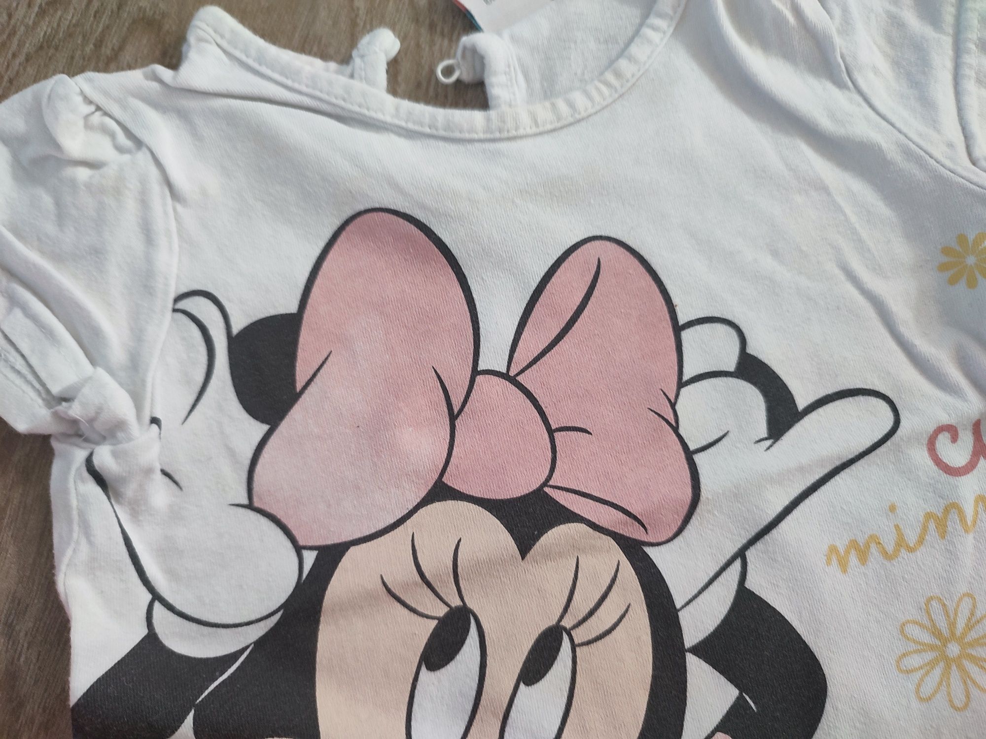 Zestaw t-shirt Minnie + spódniczka dla dziewczynki r. 80