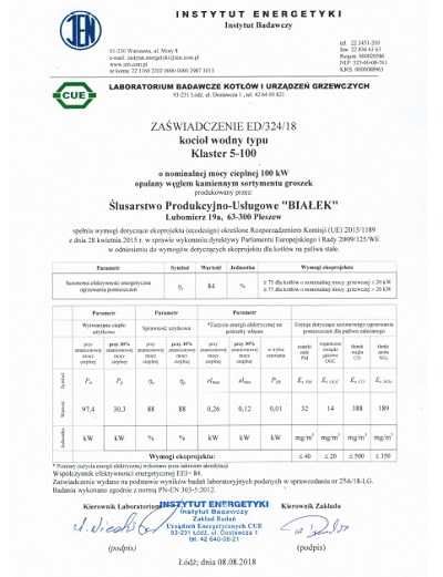 Kocioł Piec z podajnikiem na ekogroszek 100kW do 1400mkw PRODUCENT