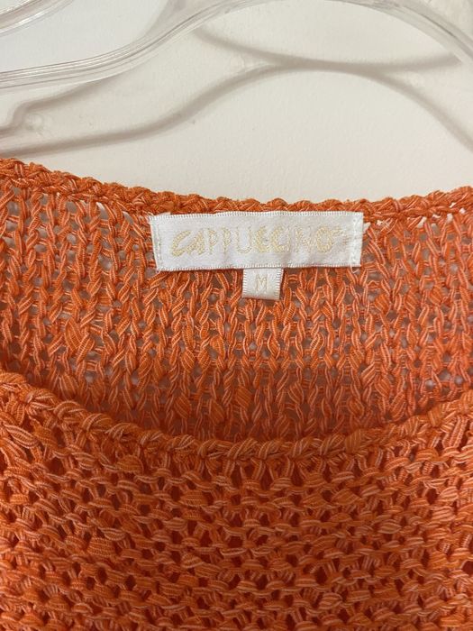 sweterek damski pomarańczowy