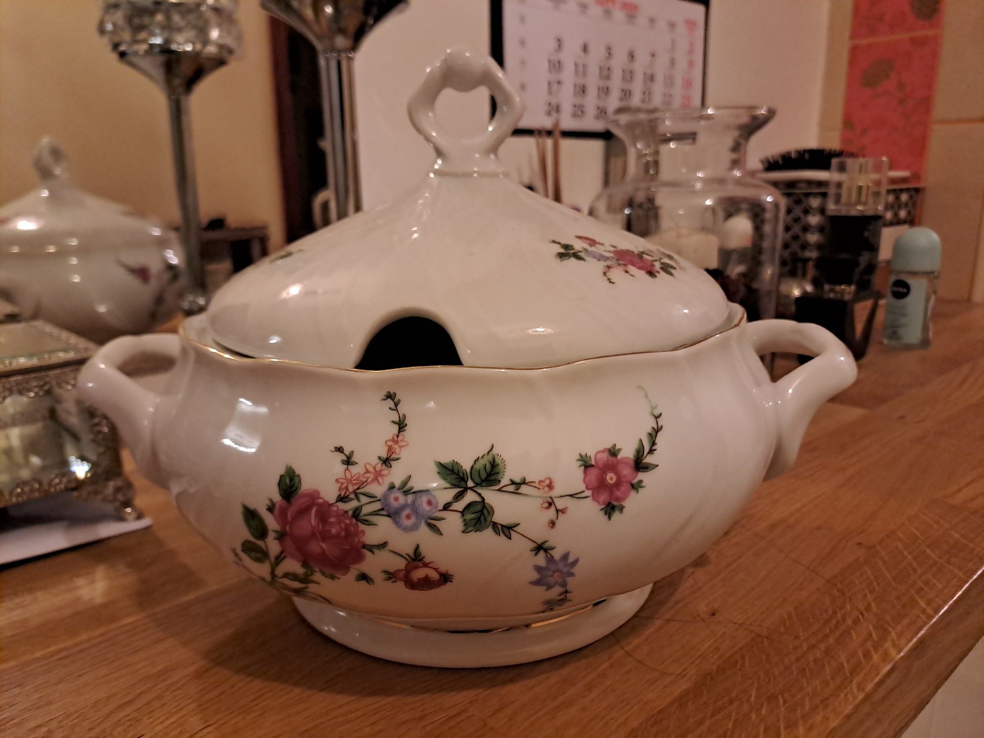 Waza do zupy Fabryka Porcelany Książ Polska PRL numer fabryczny 109