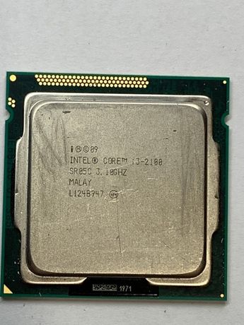 Процессор Intel Core i3 2100 2 ядра 4 потоки по 3.1GHz s1155 бу