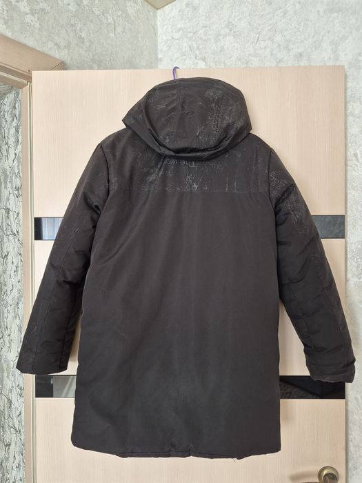 Куртка зимова дитяча подовжена чорна