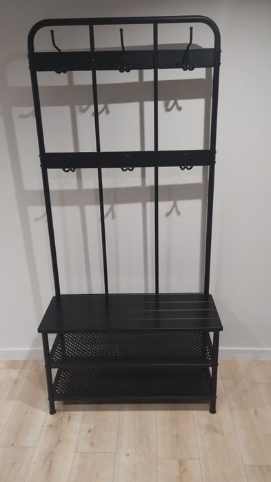 Wieszak z ławką i półkami na buty Ikea