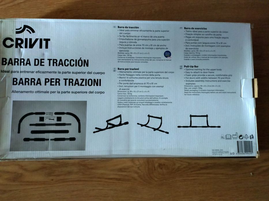 Barra de tração fitness