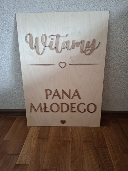 Tablica ozdobna na wesele