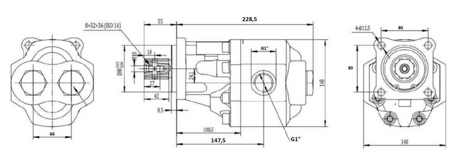 pompa kipra do przystawki ISO pompa autolaweta HDS dźwig 2-kierunkowa