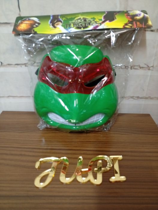 Maska czerwona żółw ninja świecąca LED