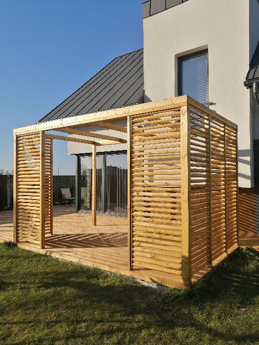 Lekkie Pergole pod zadaszenie materiałowe, szyjemy zadaszenia a-z